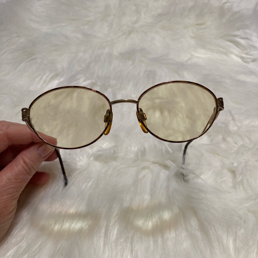 Anne Klein Eyeglasses “Rose Gold” Spring Hing Frames (Round Lenses)